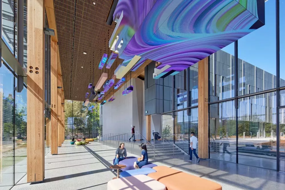 The lobby of the Silicon Valley Campus